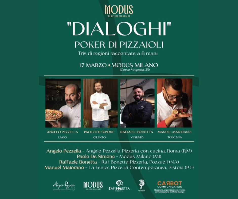 Dialoghi: incontro tra maestri pizzaioli per celebrare le tradizioni regionali